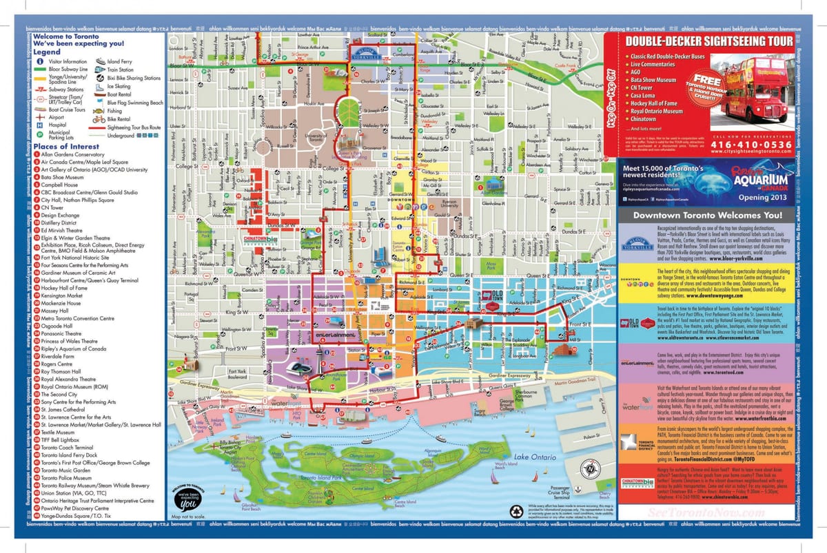แผนที่ของสถานที่ของสโตรอนโต