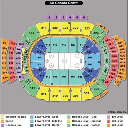 แผนที่อากาศของศูนย์กลางแคนนาดา seating-ACC