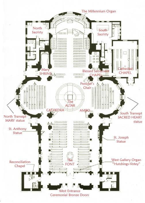 แผนที่ของเซนต์เจมส์ cathedrales