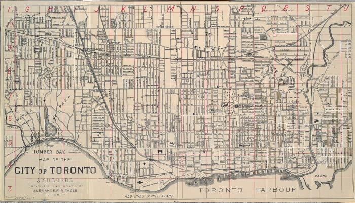 แผนที่ของโตรอนโต 1902
