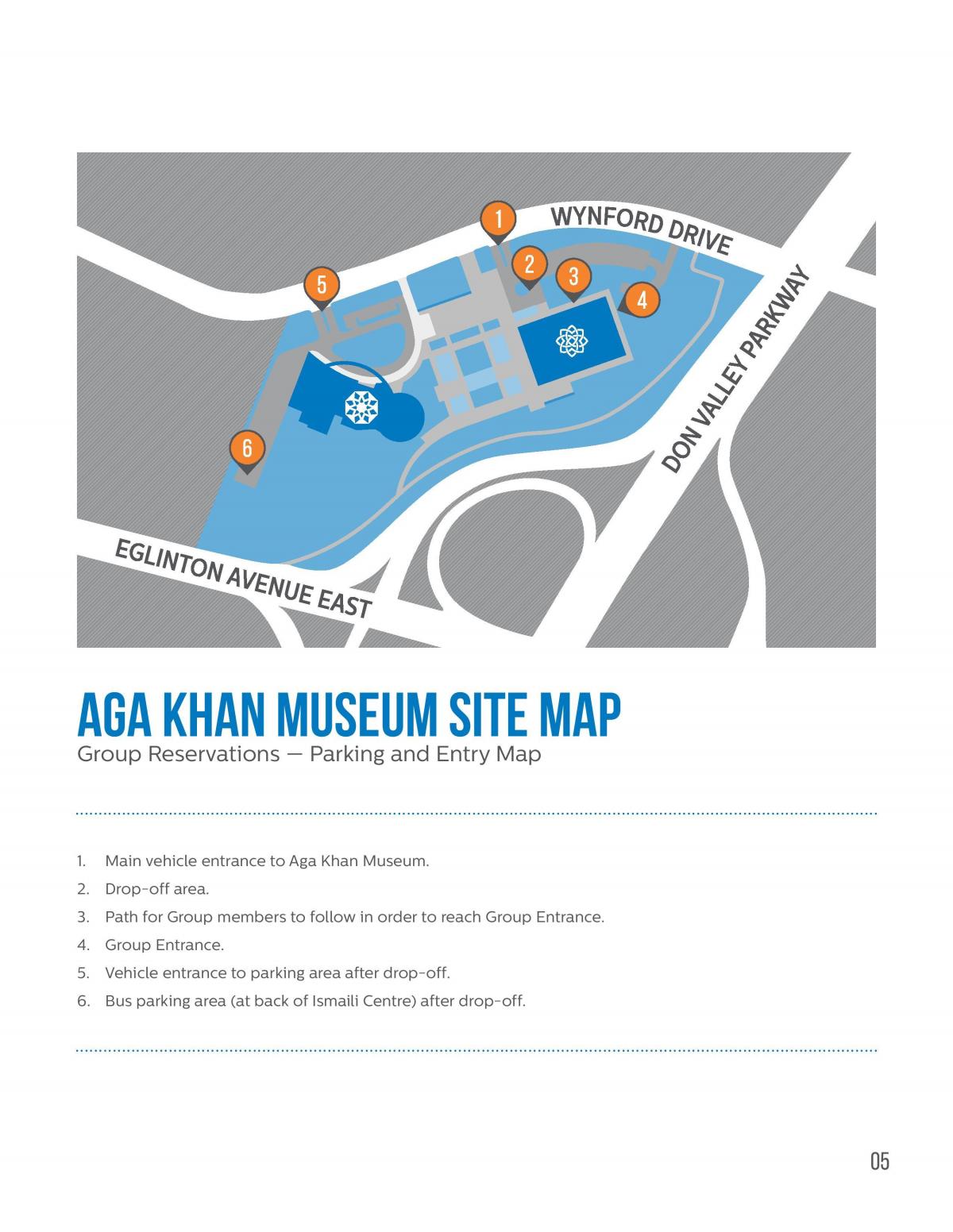 แผนที่ของ Aga Khan พิพิธภัณฑ์