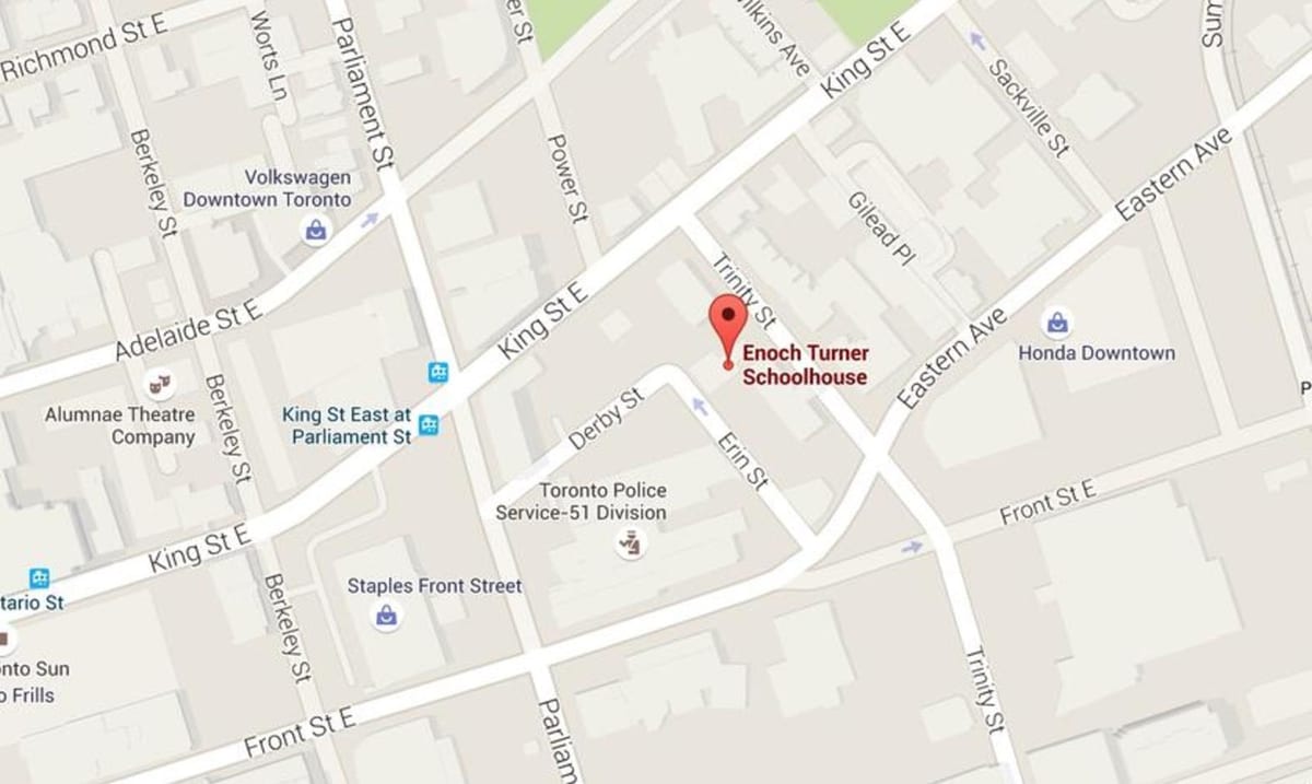 แผนที่ของ Enoch เทอร์เนอร์ Schoolhouse