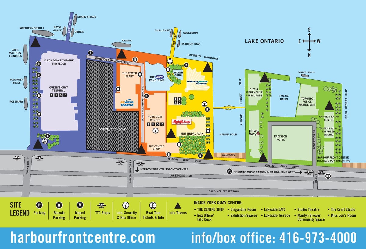 แผนที่ของ Harbourfront ศูนย์กลาง
