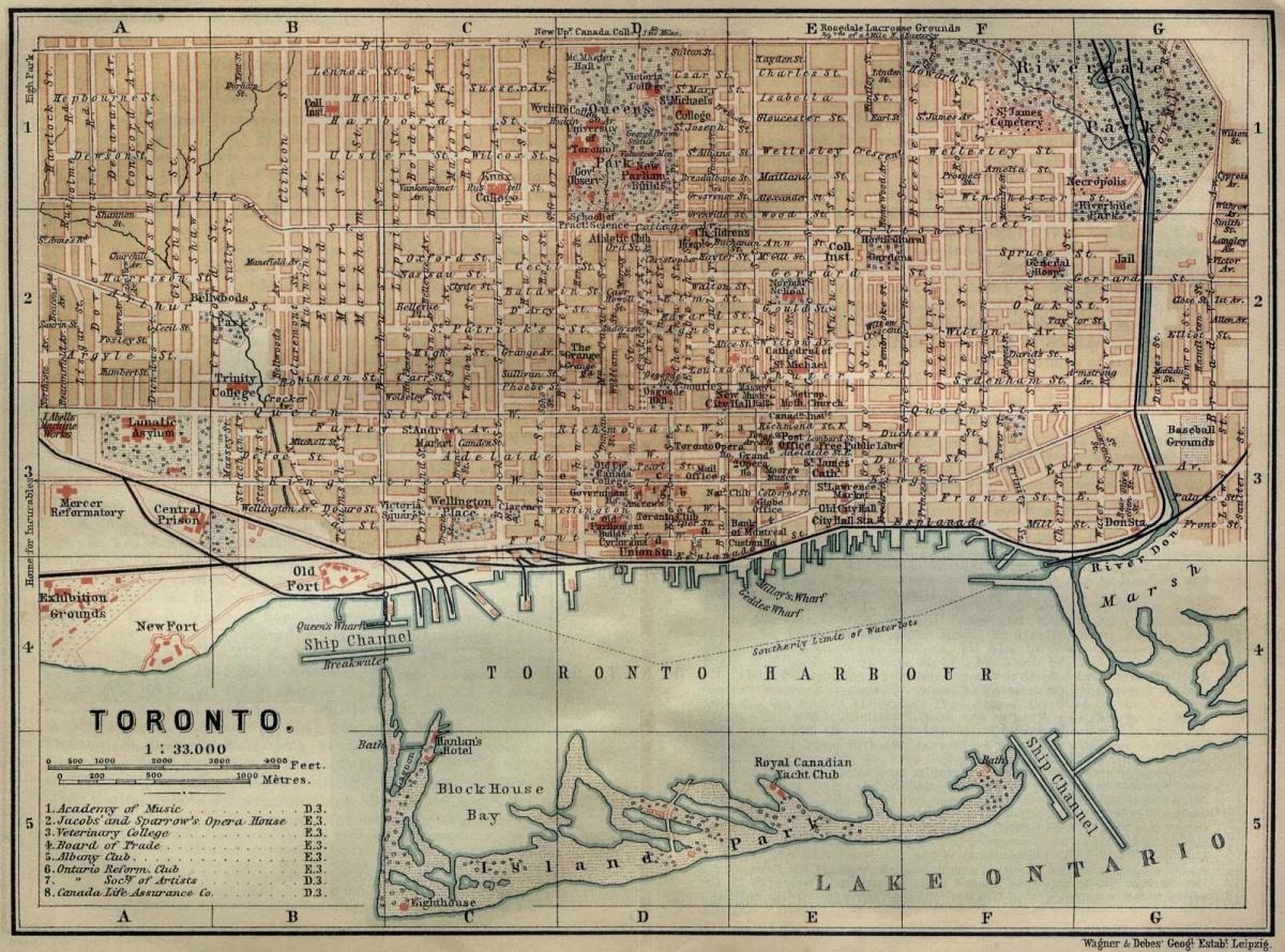 แผนที่ของโตรอนโต 1894