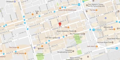 แผนที่ของจอห์นถนนโตรอนโต