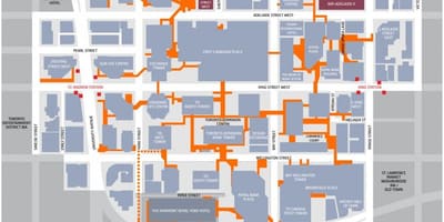 แผนที่ของทางการเงินเขตโตรอนโต