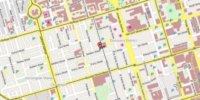 แผนที่หมู่บ้านบาลด์วินโตรอนโต