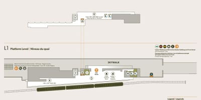 แผนที่ของสถานียูเนี่ยนระดับแพลตฟอร์ม