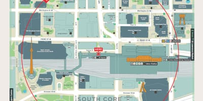 แผนที่ของสถานียูเนี่ยนโตรอนโต