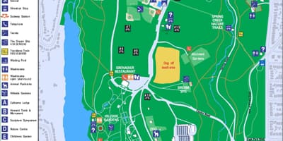 แผนที่ของไฮสวนสาธารณะตำนานโตรอนโต