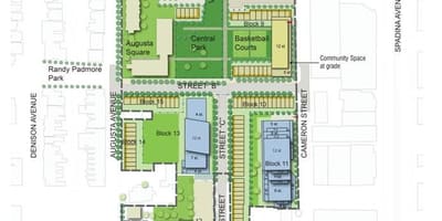 แผนที่ของอเล็กซานดร้าวนสาธารณะ revitalization โตรอนโต