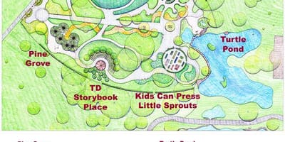 แผนที่แฟรงคลิน Childrens'สวน
