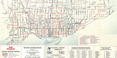 แผนที่ของโตรอนโต 1976