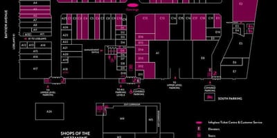 แผนที่ของ Bayview หมู่บ้านซื้อของศูนย์กลาง