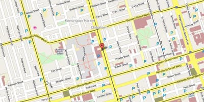 แผนที่ของ Chinatown โตรอนโต