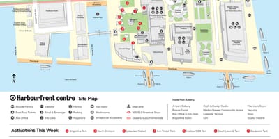 แผนที่ของ Harbourfront ศูนย์กลางลานจอดรถ