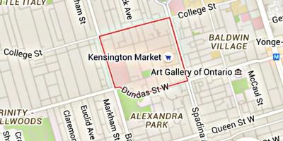 แผนที่ของ Kensington ตลาด