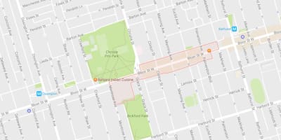 แผนที่ของ Koreatown เฝ้าระวังโตรอนโต
