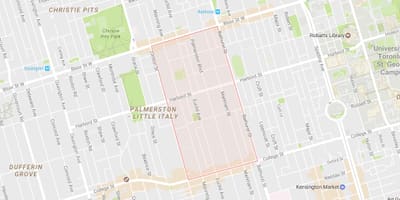 แผนที่ของ Palmerston เฝ้าระวังโตรอนโต