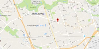 แผนที่ของ Rexdale องเมืองโตรอนโต