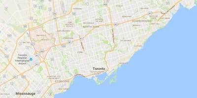 แผนที่ของ Rexdale เขตโตรอนโต