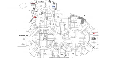 แผนที่ของ Sherway สวนระดับ 1