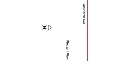 แผนที่ของ TTC 10 แวน Horne เส้นทางรถบัสโตรอนโต