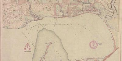 แผนที่ของดินแดนแห่งนิวยอร์กโตรอนโต 1787-1884