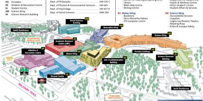 แผนที่ของมหาวิทยาลัยของโตรอนโต Scarborough มหาวิทยาลัย