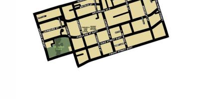 แผนที่ของเพื่อนบ้านเก่าของเมืองโตรอนโต