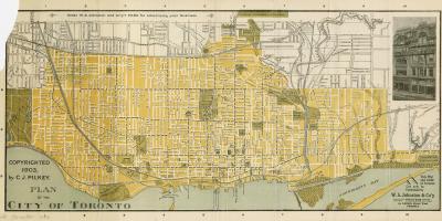แผนที่ของเมืองของโตรอนโต 1903